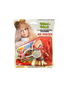 Vintage Shillman Mini-mod 40 Pc Doll Accessories New!